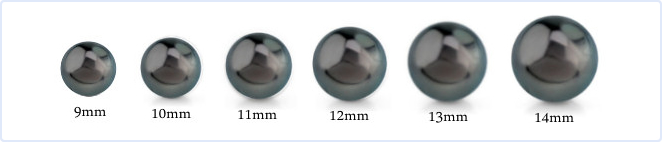 The Pearl Source - Pearl Size Guide