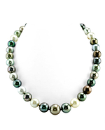 10-13mm Tahitian South Sea Multicolor Pearl Necklace