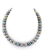 10-11mm Tahitian Pastel Multicolor Pearl Necklace - AAAA Quality