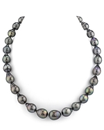 10-12mm Tahitian South Sea Drop-Shape Pearl Necklace