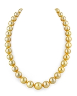 10-12 Golden South Sea Pearl Necklace