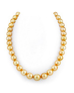 10-13mm Ultimate Dark Golden South Sea Pearl Necklace - AAAA Quality
