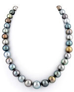 10-13mm Tahitian South Sea Pearl Multicolor Necklace - AAAA Quality