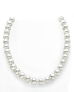 11-12mm White Freshwater Pearl Necklace- AAAA Quality