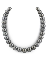 11-12mm Black Tahitian South Sea Pearl Necklace
