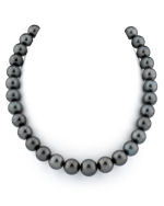 11-13mm Black Tahitian South Sea Pearl Necklace - AAAA Quality