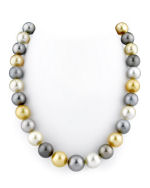 11-14mm Tahitian & Golden South Sea Pearl Necklace