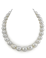 11-14mm White South Sea Baroque Pearl Necklace