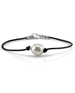 South Sea Baroque Pearl Leather Bracelet- Various Sizes