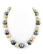 12-14mm South Sea & Cultured Multicolor Pearl Necklace