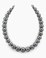 12-14.9mm Silver Tahitian South Sea Pearl Necklace- AAAA Quality
