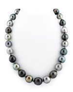 12-15mm Massive Tahitian South Sea Drop Pearl Necklace - AAAA Quality