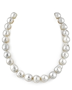 12-15mm White South Sea Baroque Pearl Necklace