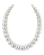 13-14.9mm White South Sea Pearl Necklace-AAAA Quality