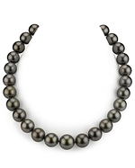 13-15.1mm CERTIFIED Tahitian South Sea Pearl Necklace- AAAA Quality