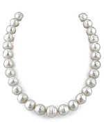 13-16mm White South Sea Circle Baroque Pearl Necklace