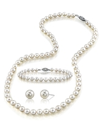 Japanese Akoya White Pearl Sets in AA+ Quality- Various Sizes