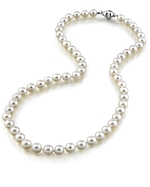 6.5-7.0mm Japanese Akoya White Pearl Necklace- AAA Quality