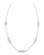 Japanese Akoya Pearl Tincup Tara Necklace