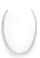 7-8mm White Freshwater Pearl Necklace - AAAA Quality