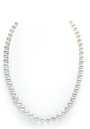 7-8mm White Freshwater Pearl Necklace
