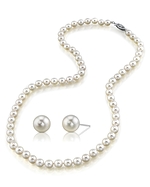 7-8mm Freshwater Pearl Necklace & Earrings- Various Qualities