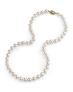 8.0-8.5mm Japanese Akoya White Pearl Necklace- AAA Quality