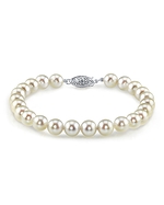 8.0-8.5mm Akoya White Pearl Bracelet- Choose Your Quality