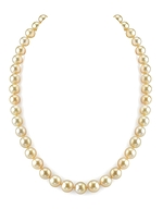 8-10mm Golden South Sea Pearl Necklace