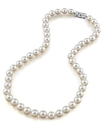 8.5-9.0mm Japanese Akoya White Pearl Necklace- AA+ Quality