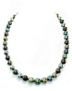 9-11mm Tahitian South Sea Multicolor Pearl Necklace