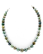 9-11mm Tahitian South Sea Multicolor Pearl Necklace