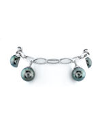 10mm Tahitian South Sea Pearl 18K Gold Bracelet