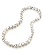 9.0-9.5mm Hanadama Akoya White Pearl Necklace