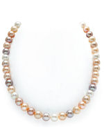 9-10mm Freshwater Multicolor Pearl Necklace - AAAA Quality