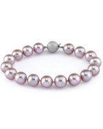 7-8mm Lavender Freshwater Pearl Bracelet - AAAA Quality