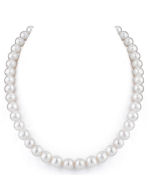 9-10mm White Freshwater Pearl Necklace - AAAA Quality