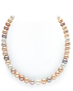 9-10mm Freshwater Multicolor Pearl Necklace