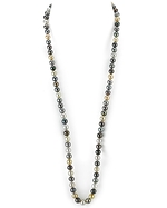 9-10mm Opera Length South Sea Multicolor Pearl Necklace - AAAA Quality