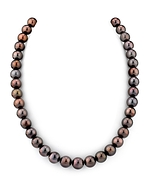 9-10mm Chocolate Color Tahitian Pearl Necklace