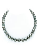 9-12mm Tahitian South Sea & Diamond Pearl Necklace