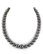 9-11mm Black Tahitian South Sea Pearl Necklace- AAAA Quality