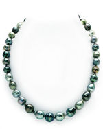 9-12mm Tahitian South Sea Pearl Circle Baroque Necklace