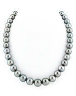 9-12mm Silver Tahitian South Sea Pearl Necklace