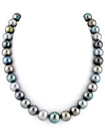 9-12mm Tahitian Multicolor Pearl Necklace - AAAA Quality