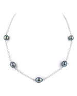 9mm Tahitian Baroque Pearl Tincup Necklace
