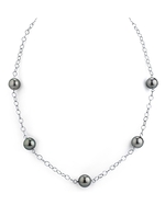 9mm Tahitian Pearl Tincup Necklace