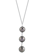 Tahitian Pearl Triple Drop Pearl Pendant