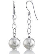 South Sea Pearl Dangling Tincup Earrings