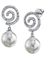 South Sea Pearl & Diamond Valerie Earrings